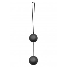 Чёрные анальные шарики Vibro Balls